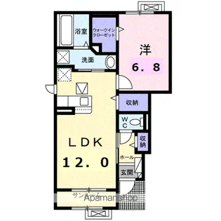 ララ・セゾン【1階】の間取り