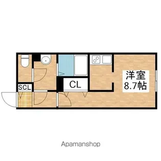 G VIVRE 御器所【4階】の間取り