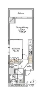 nidoASAKUSA【3階】の間取り