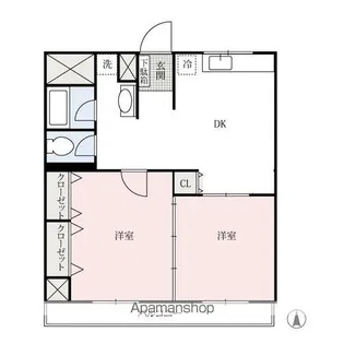 マンション長利【301号室】の間取り