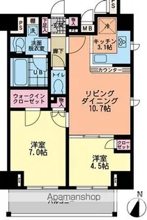 エスティメゾン赤羽【7階】の間取り