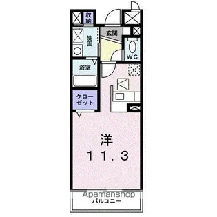 ジュネス絹の台【1階】の間取り