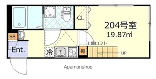 ルノン武蔵新城【2階】の間取り