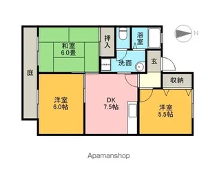 パークハウスイシヅカⅡ【2階】の間取り