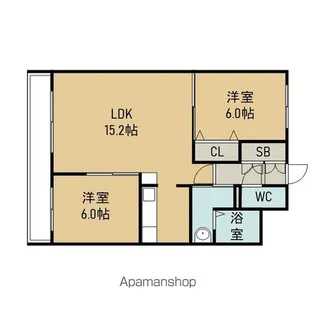 メゾン・ド・ロペ【503号室】の間取り