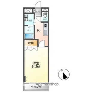 ヴィンテージ【3階】の間取り