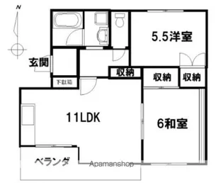 アドバンス自由が丘 B【203号室号室】の間取り