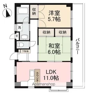 ウッドネスト太田【3階】の間取り
