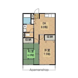 フォレストコート【202号室】の間取り