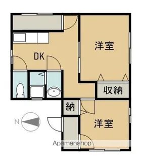 坂上アパート【201号室】の間取り