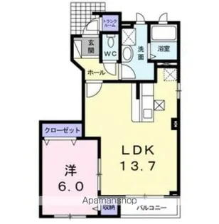 フォーレストヒルズ参番館【1階】の間取り