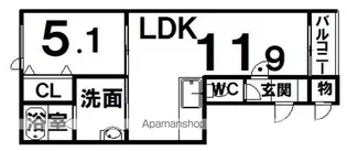 TIAD(ティアド)【305号室】の間取り