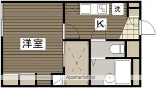 レオパレス牛田南【1階】の間取り