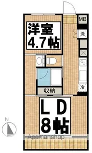 Kエリタージュ【302号室号室】の間取り