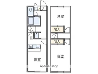カサベルテSHIMAⅡ【109号室】の間取り
