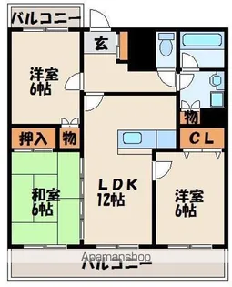 サンリーラ【3階】の間取り