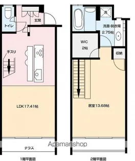 テナンガーデン屋島AB棟【B03号室】の間取り