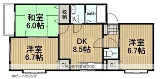 光コーポ【101号室】の間取り