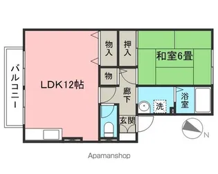 埼玉県入間市高倉4丁目【アパート】の間取り
