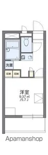 レオパレス龍南【206号室】の間取り