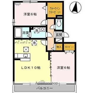 グラス ウィン【1階】の間取り