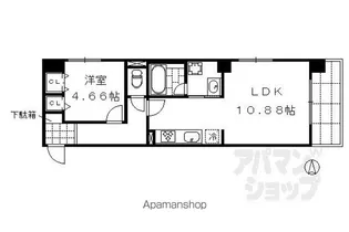 CASA ALA MODE MATSUBARA 273【101号室】の間取り