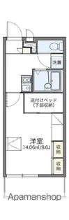 レオパレスハピネス【202号室】の間取り