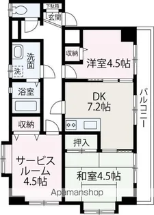 アーバンホームズ【106号室】の間取り