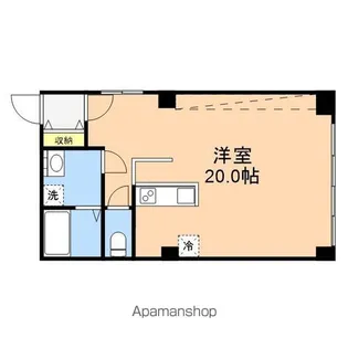 WEST STUDIO BLDG【2F号室】の間取り