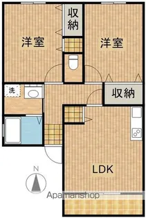 ピースタウン【102号室】の間取り