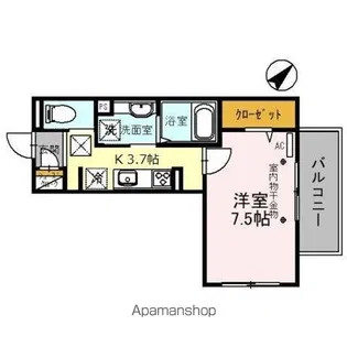 オペラハウス和田町【1階】の間取り
