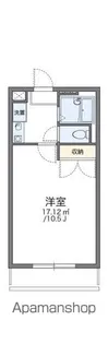 レオパレスTOKIWA【202号室】の間取り