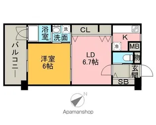 エンクレスト御供所【12階】の間取り
