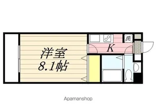 コンドミニアム薬院駅【3階】の間取り