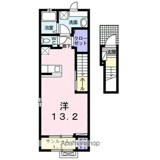 メゾン・ド・ソレイユC【2階】の間取り