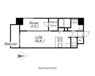 プレサンス新栄町ギャラント【13階】の間取り