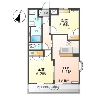 ロイヤル・ガーデン【1階】の間取り