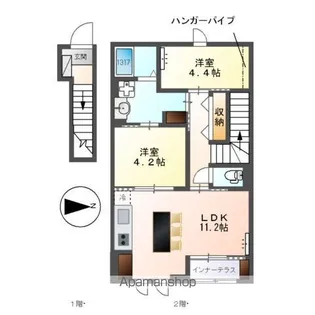 コルナス【2階】の間取り