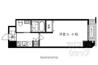 クリスタルグランツ京都高辻【809号室】の間取り