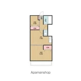 レジデンス丸新【2階】の間取り