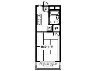 シティハイツ姫城 A・B【A15号室】の間取り