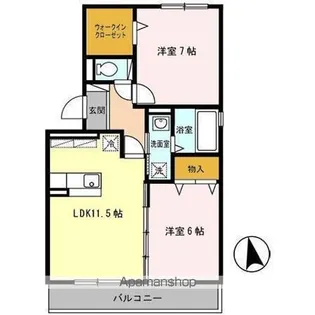 グラン・アンビシオン【3階】の間取り