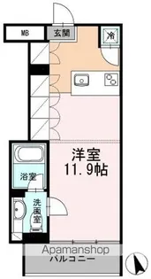 カスタリア目黒長者丸【1階】の間取り