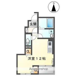 メイプル花堂北【101号室】の間取り