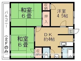 オザワハイツ【1階】の間取り