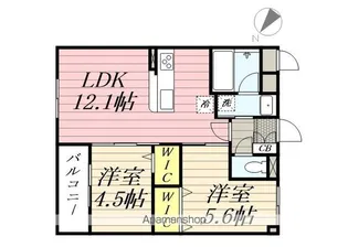 LUXCAS大橋【2階】の間取り