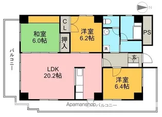 K’Sフラット【5階】の間取り