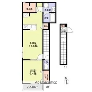 CHARMANT【2階】の間取り