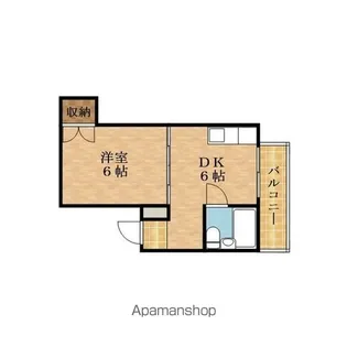 ハイム蘭【403号室】の間取り