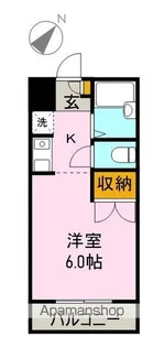 ブルーアイランドⅠ【104号室】の間取り
